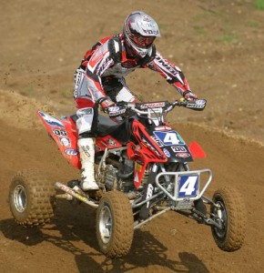 Honda's Tim Farr finished up the day with a runner up spot. He was smooth, fast and precise. In other words, he's back to his old self. It appeared his new TRX450R is dialed in and so is he. Expect Farr to give Gust all he can handle at Casey, IL in a few weeks. Last year the two put on one of the best races of the 2003 season there. Dont miss it this year!