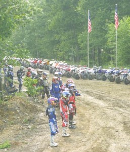 Riders prepare to line up for the start of what is sure to be a big event for years to come - the inaugural Maxxis 6 Hours of ATV America at Rausch Creek. 
