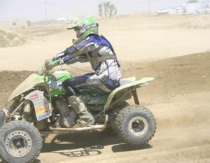 Always an interesting story, Jeremy "The So Cal Hick" Schell put his Duncan Racing Kawasaki KFX400 into the three spot. 