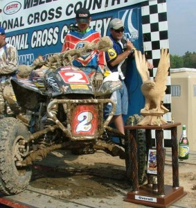 This is what Chris has been aiming for all year. One overall trophy and a quad that feels just as good as his old 250R based machine.