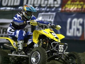 Suzuki's showed up with their 2005 factory ATV racing stars; Gust and Jones. Gust finished runner up, Jones took fourth.