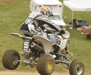 After he got himself free from the metal pole, he sure did work for his 25 points. He passed eight riders and logged the fastest lap of the second moto.