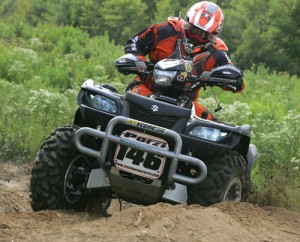 Our own Lance Schwartz and his Team TPC Power Center showed up with ATV Scene's soon to come Suzuki King Quad project. After a long hard battle with Team ATV Innovations, the sharp dressed black King took honors and TPC finished the day with an impressive 7th place overall. 