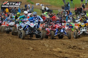 The AMA Pro ATV field put on a show for the High Point fans.