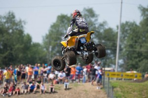 Unadilla.jpg: Joel Hetrick, JB Racing / DWT / Mtn. Dew Live Wire / Can-Am, took sixth overall in New York, to maintain his current second-place position in the Pro class standings. 