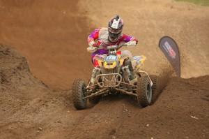 Jeffrey Rastrelli finished sixth in the Pro class and second in the Pro-Am class aboard his JB Racing / Cheerwine / Can-Am DS 450 ATV. He is the Pro-Am class points leader with one round remaining.